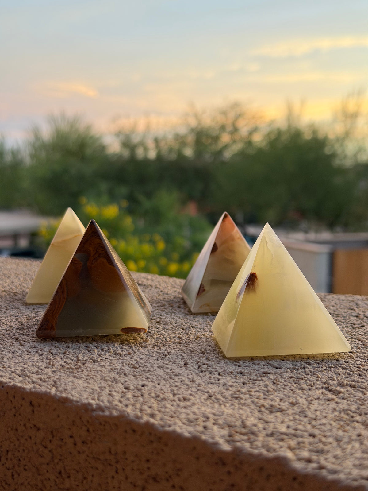Green Onyx 2” Pyramids