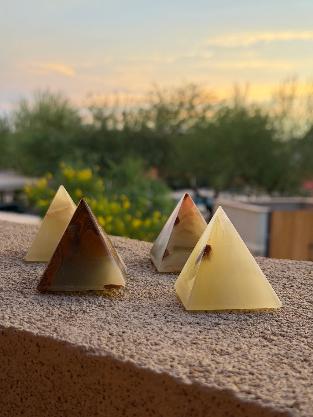 Green Onyx 2” Pyramids