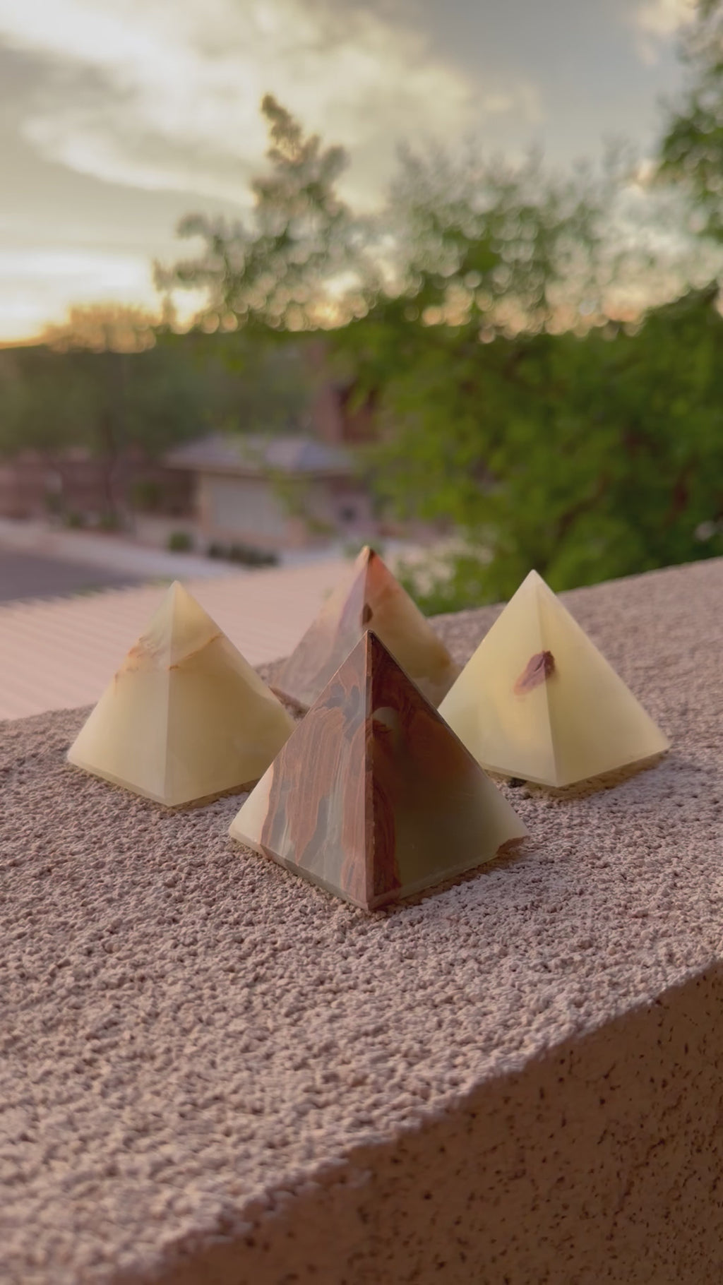 Green Onyx 2” Pyramids